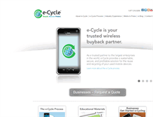 Tablet Screenshot of e-cycle.com